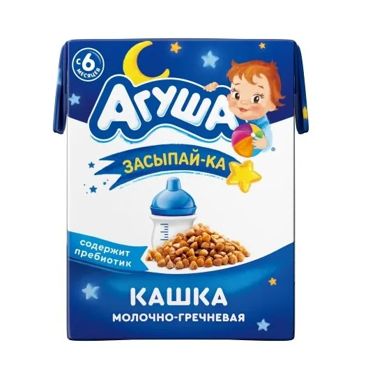Каша Агуша Засыпай-ка молоч гречневая 2.5% 200г