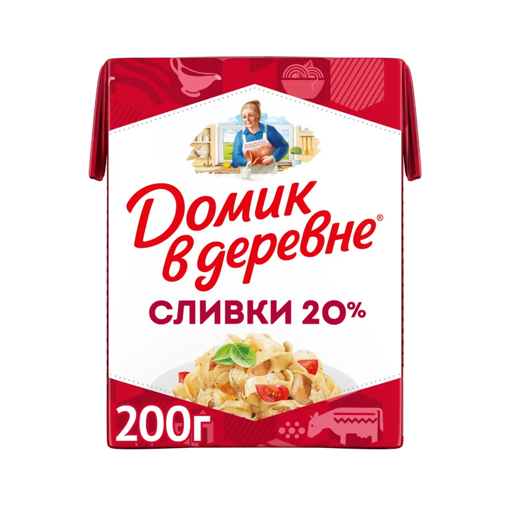 Сливки Домик в деревне 20% стер 200г