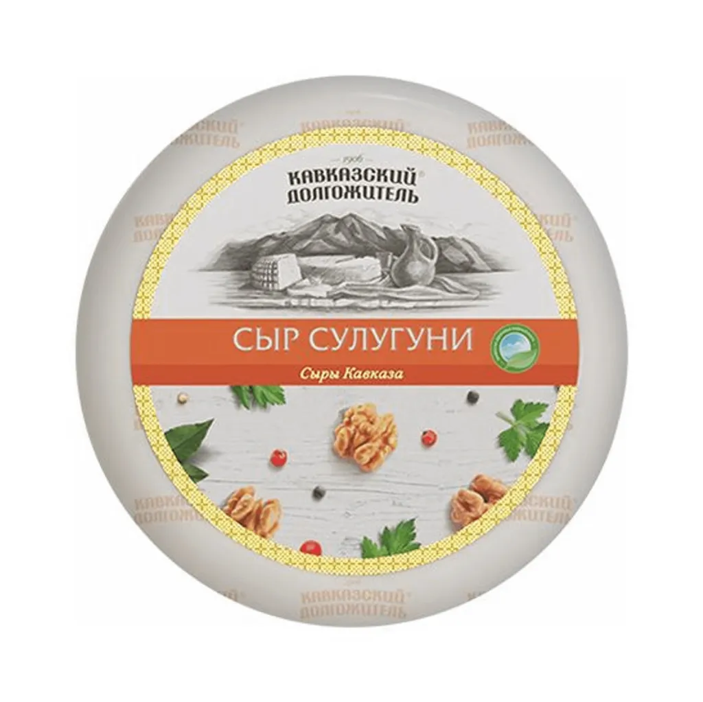 Сыр Сулугуни Кавказский Долгожитель в/у 300г