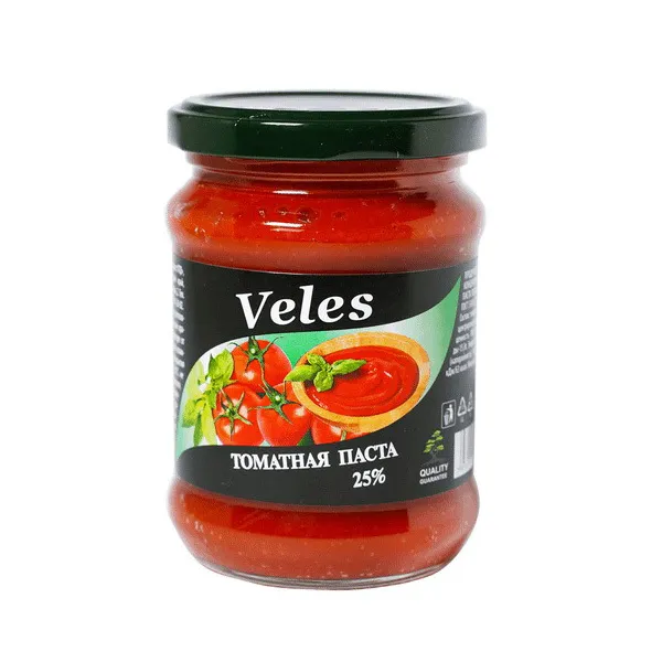 Томатная паста Veles 25% ст/б 280мл