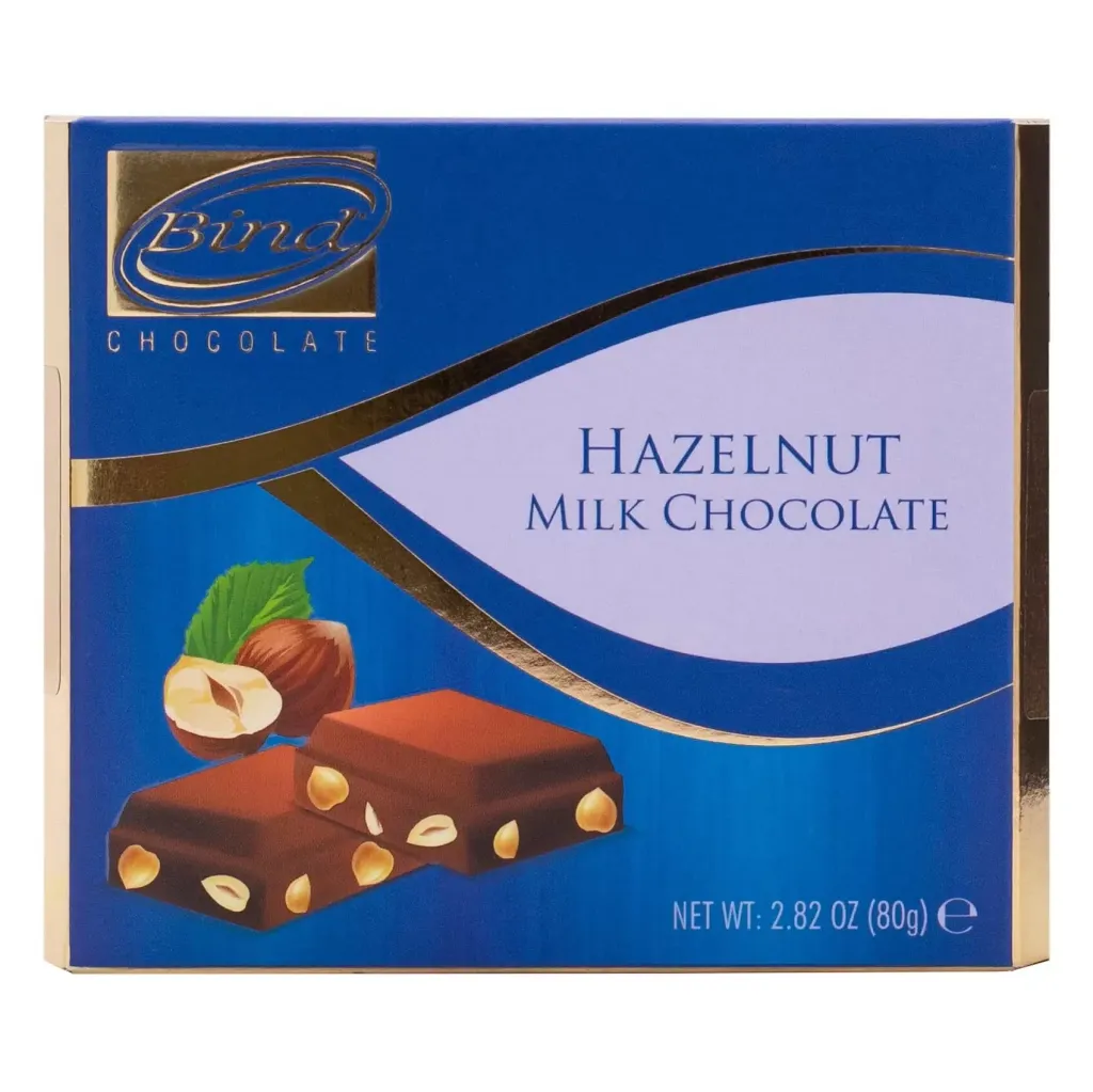 Шоколад Bind молочный с фундуком 80г