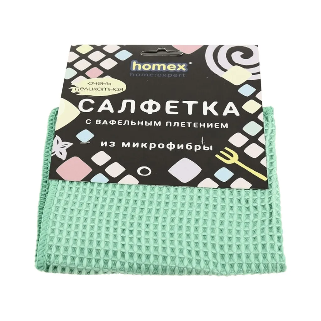 Салфетка Homex 30*30см микрофибра Очень Деликатная