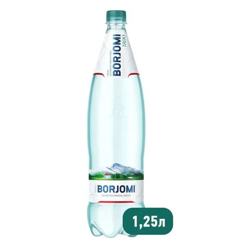 Вода минеральная Borjomi лечебно-столовая пэт 1,25л