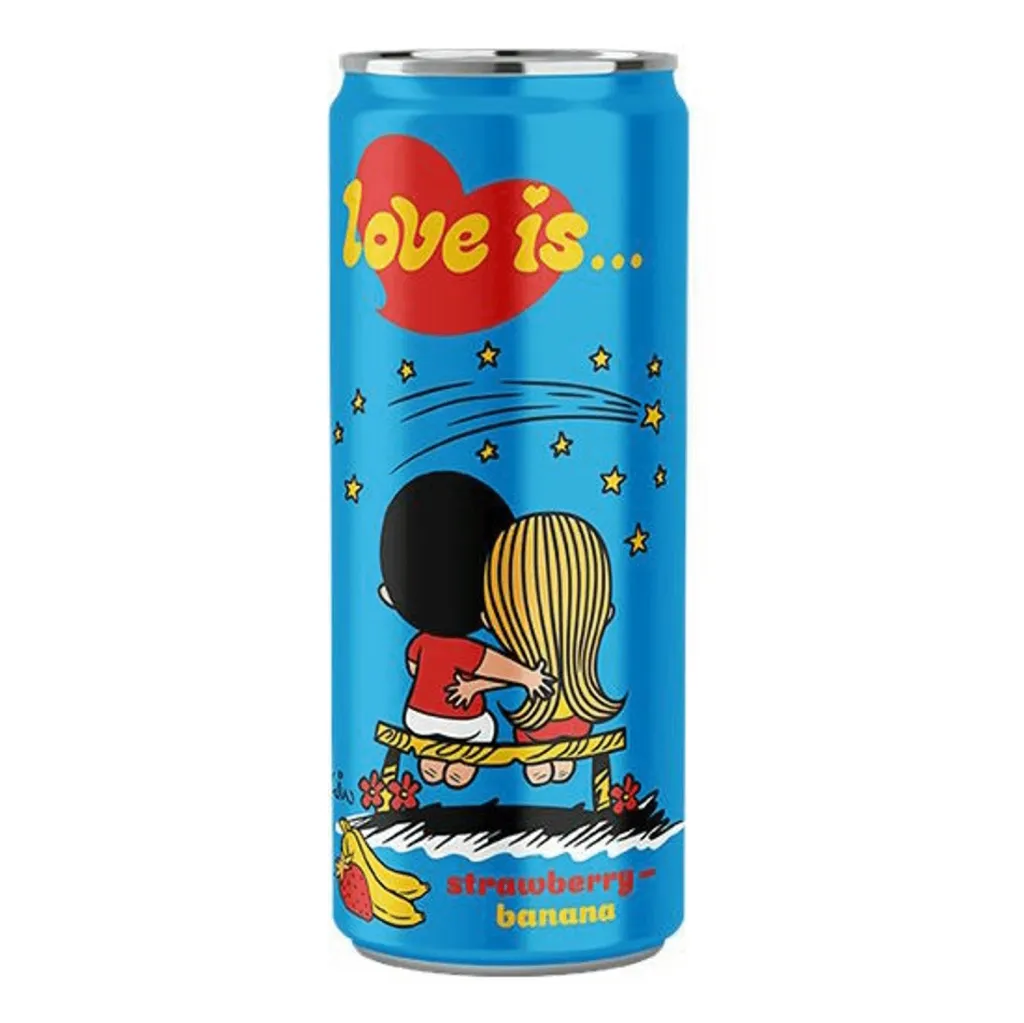 Напиток Love Is клубника банан ж/б 330мл