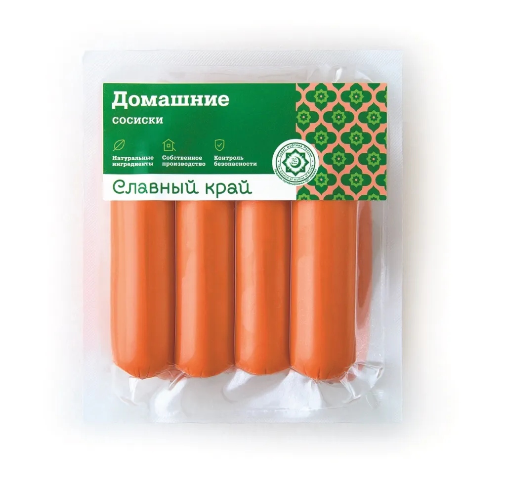 Сосиски Славный край Домашние в/у