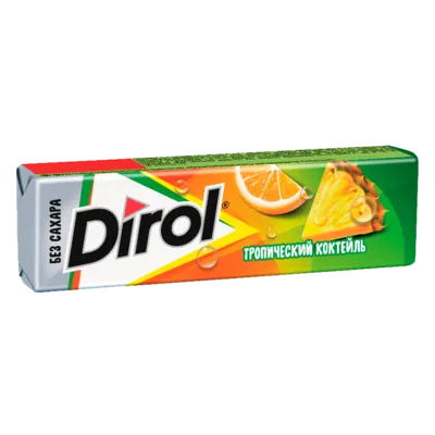 Жевательная резинка Dirol Тропический коктейль без сахара 13,6г