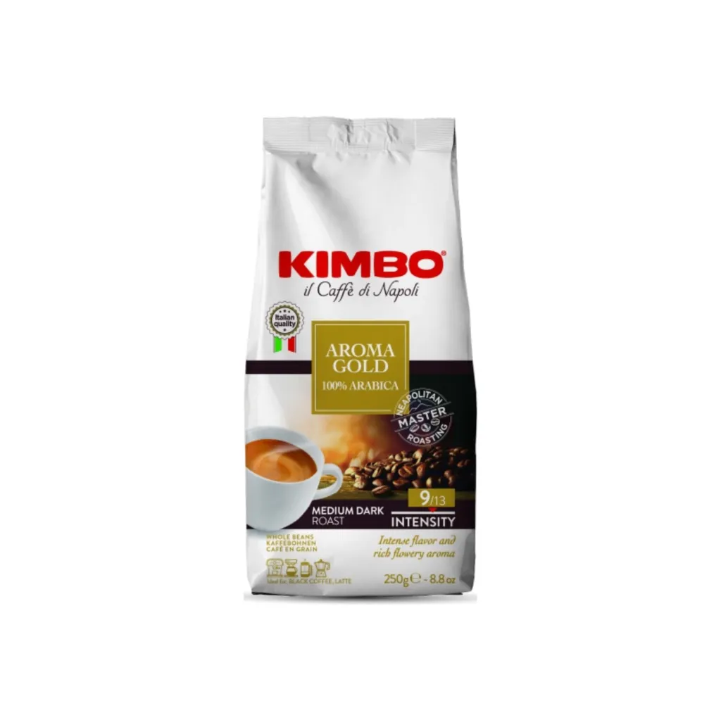 Кофе в зернах Kimbo Aroma Gold Arabica 100%, 250 г