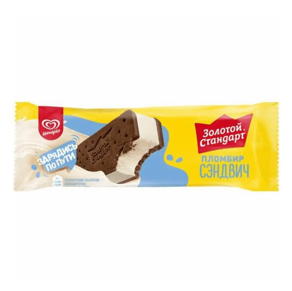Мороженое Золотой стандарт Сэндвич 69г