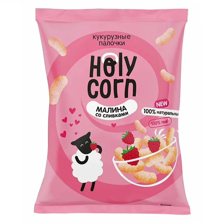 Кукурузные палочки Holy Corn Малина 50г