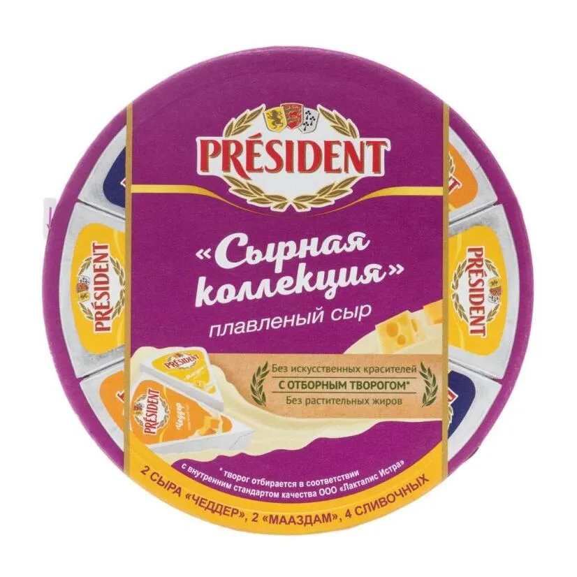 Сыр плавленый President Сырная коллекция 140г