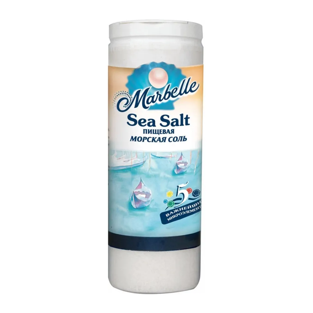 Соль Marbelle морская натуральная пищевая 150г