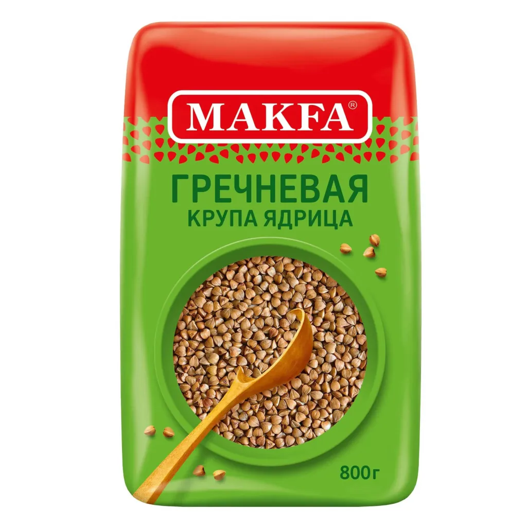 Крупа Makfa гречневая ядрица 800г