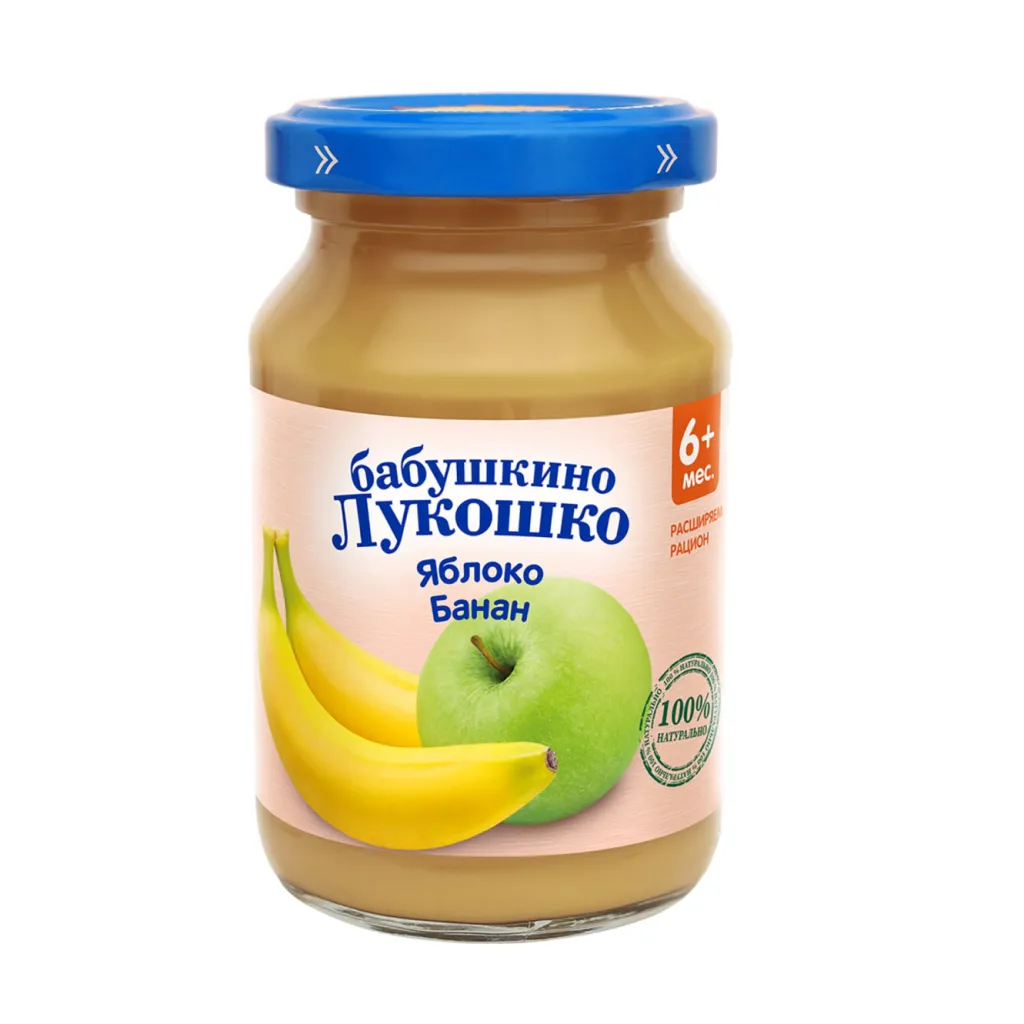 Пюре Бабушкино лукошко  Яблоко-банан 190г