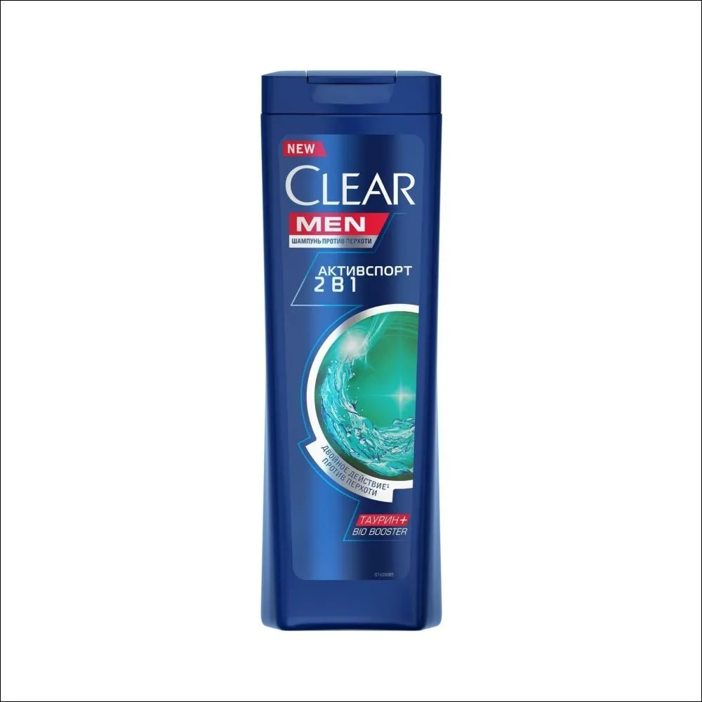 Шампунь Clear МЕН 400мл Активспорт 2в1