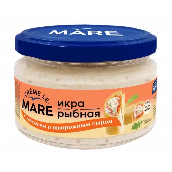 Икра Балтийский Берег красная аналоговая с сыром и лососем 165г