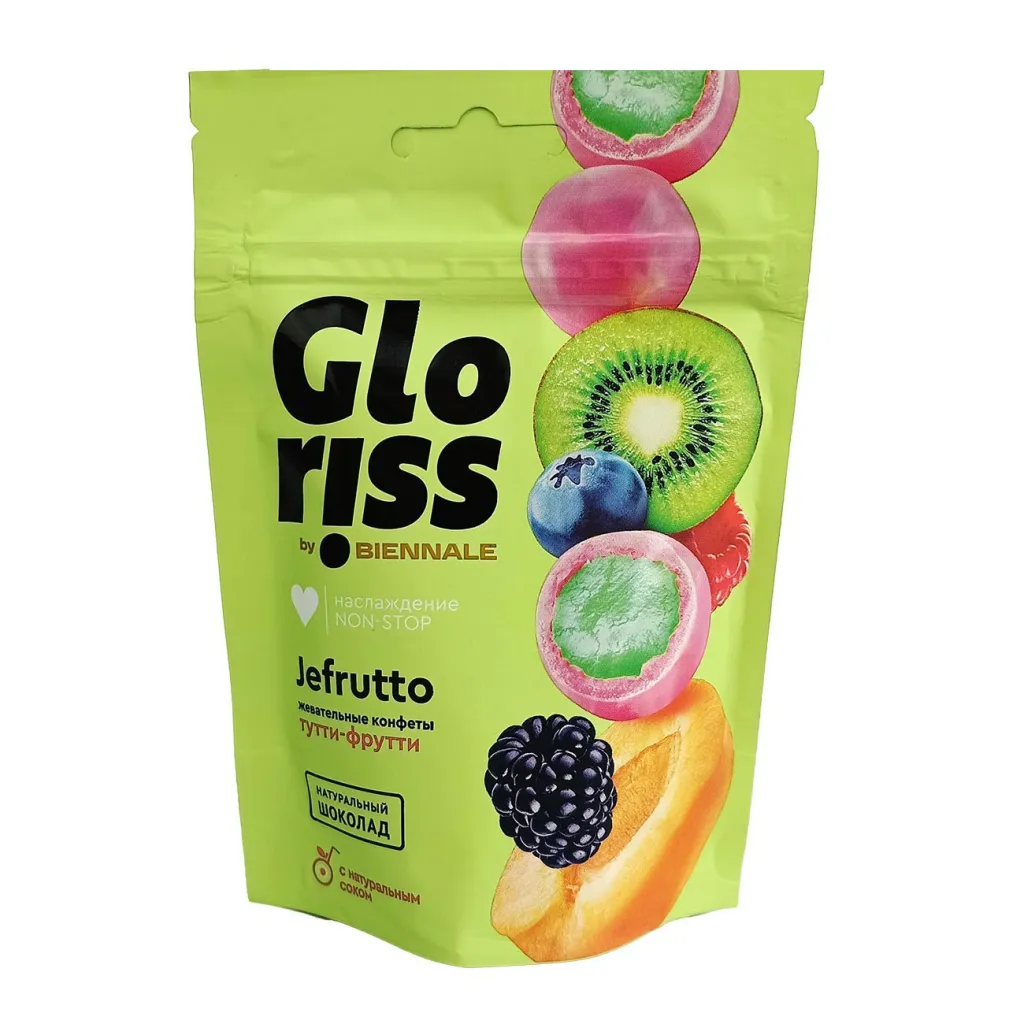 Конфеты Gloriss жевательные тутти-фрутти 75г