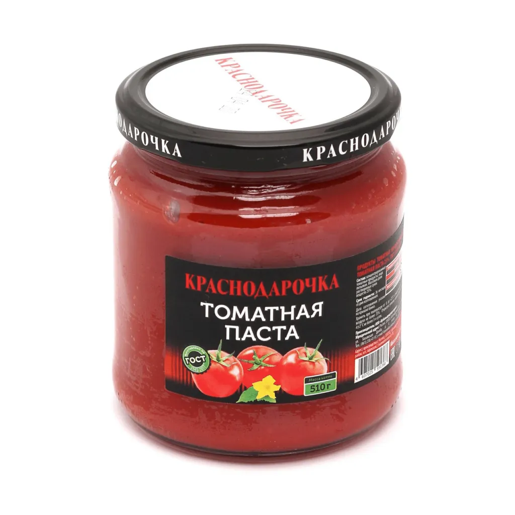 Томатная паста Краснодарочка 25% ст/б 510г