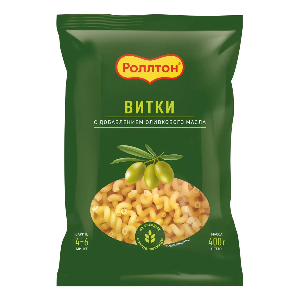 Макароны Роллтон Витки с оливковым маслом 400г