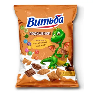 Подушечки Витьба с молочно шоколадной начинкой 150г