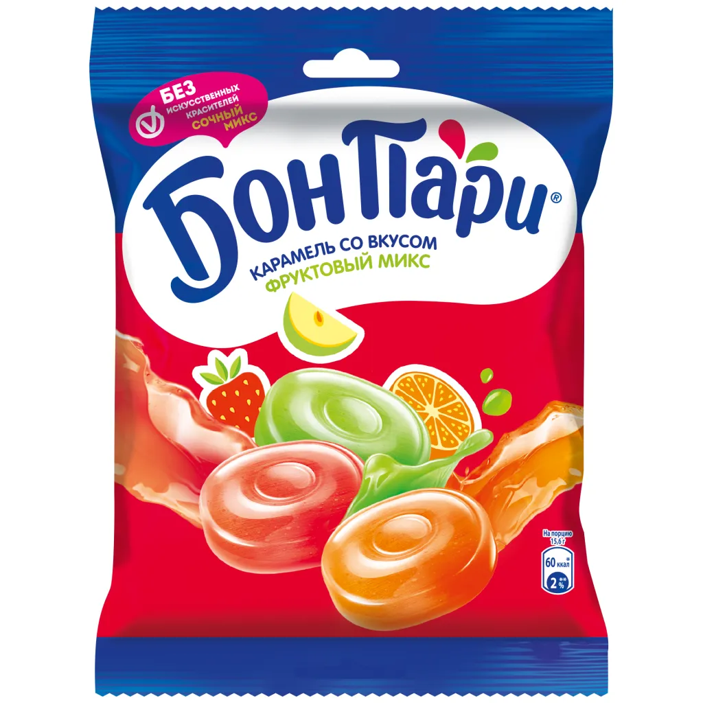 Леденцы Бон пари фрукт микс с нач 75г