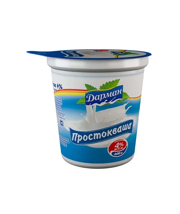 Простокваша Дарман 4% стакан 400г