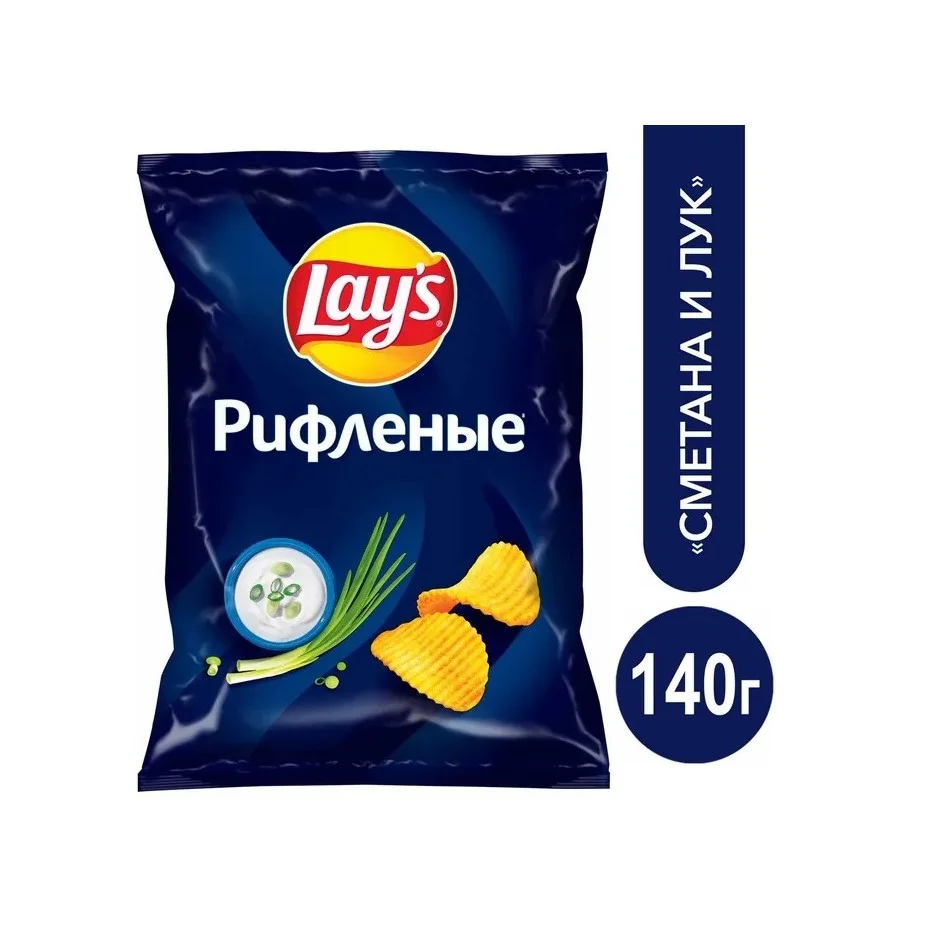 Чипсы Лейс Сметана Лук 140 г