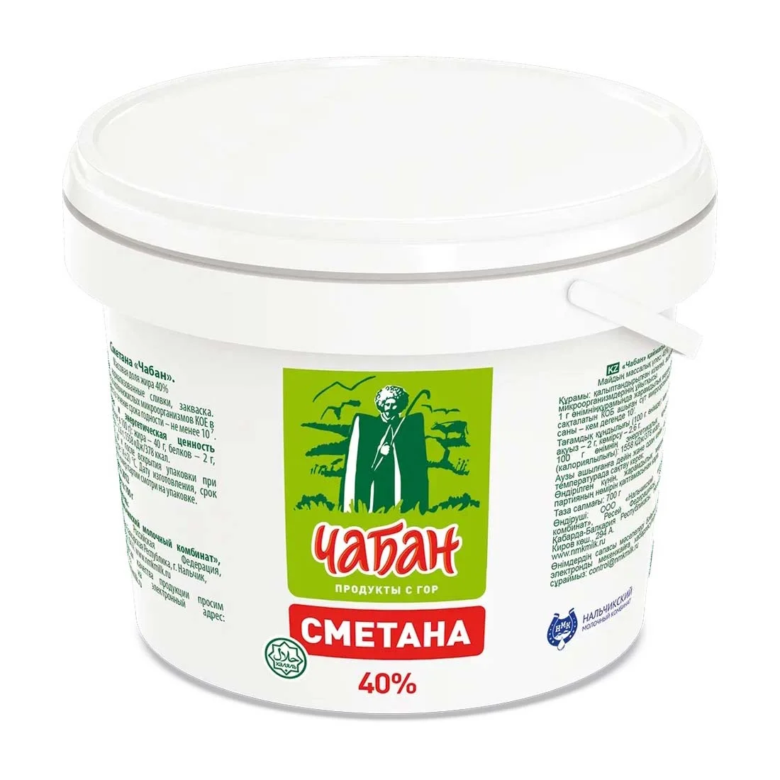 Сметана Чабан 40% 700г