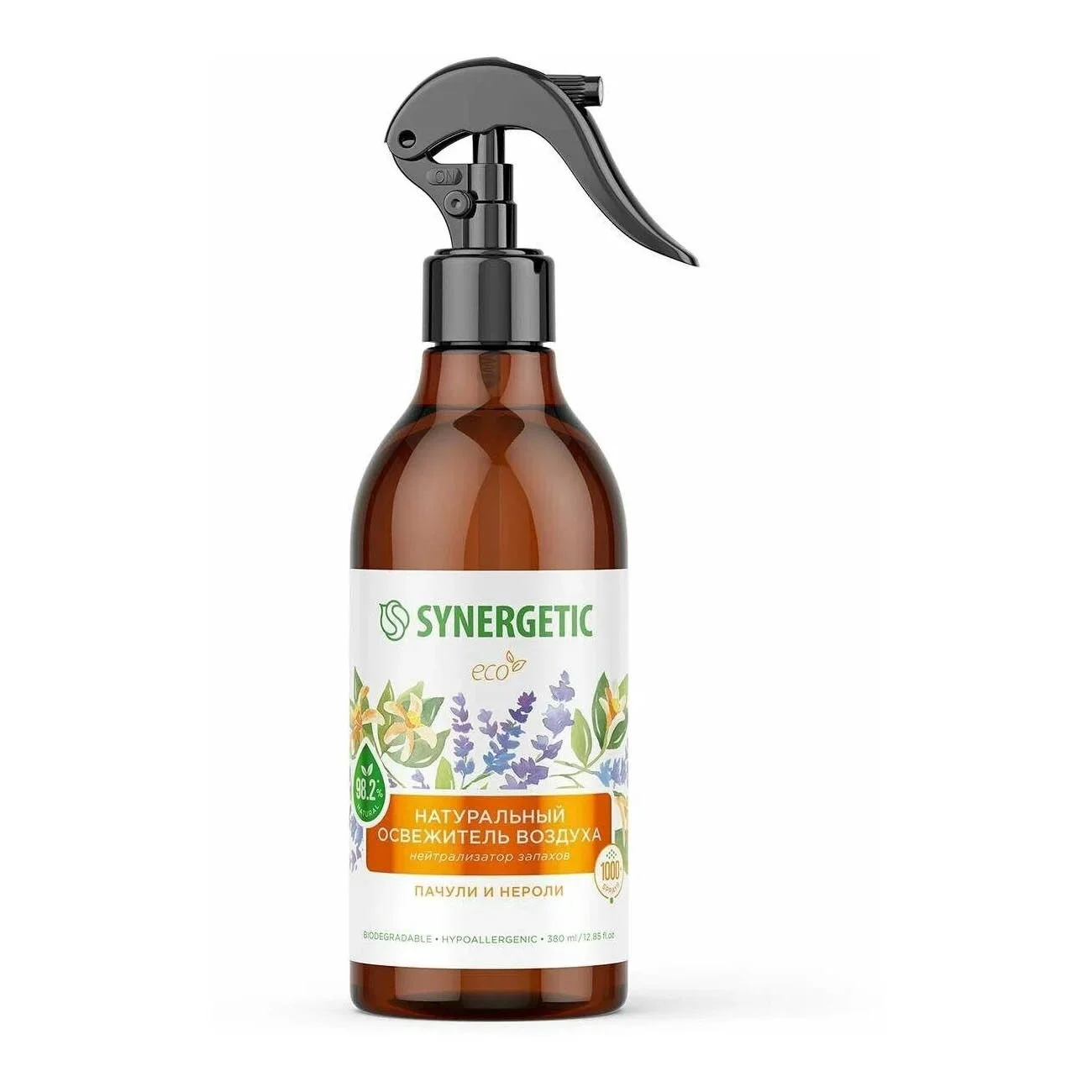 Освежитель Synergetic воздуха Пачули и нероли 380мл