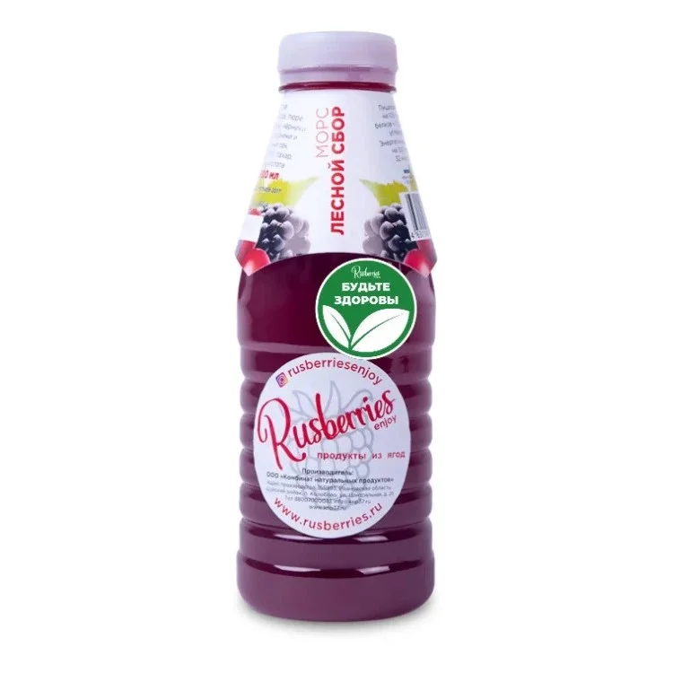 Морс Rusberries натуральный Ягодный пл/б 0,5л Лесной Сбор