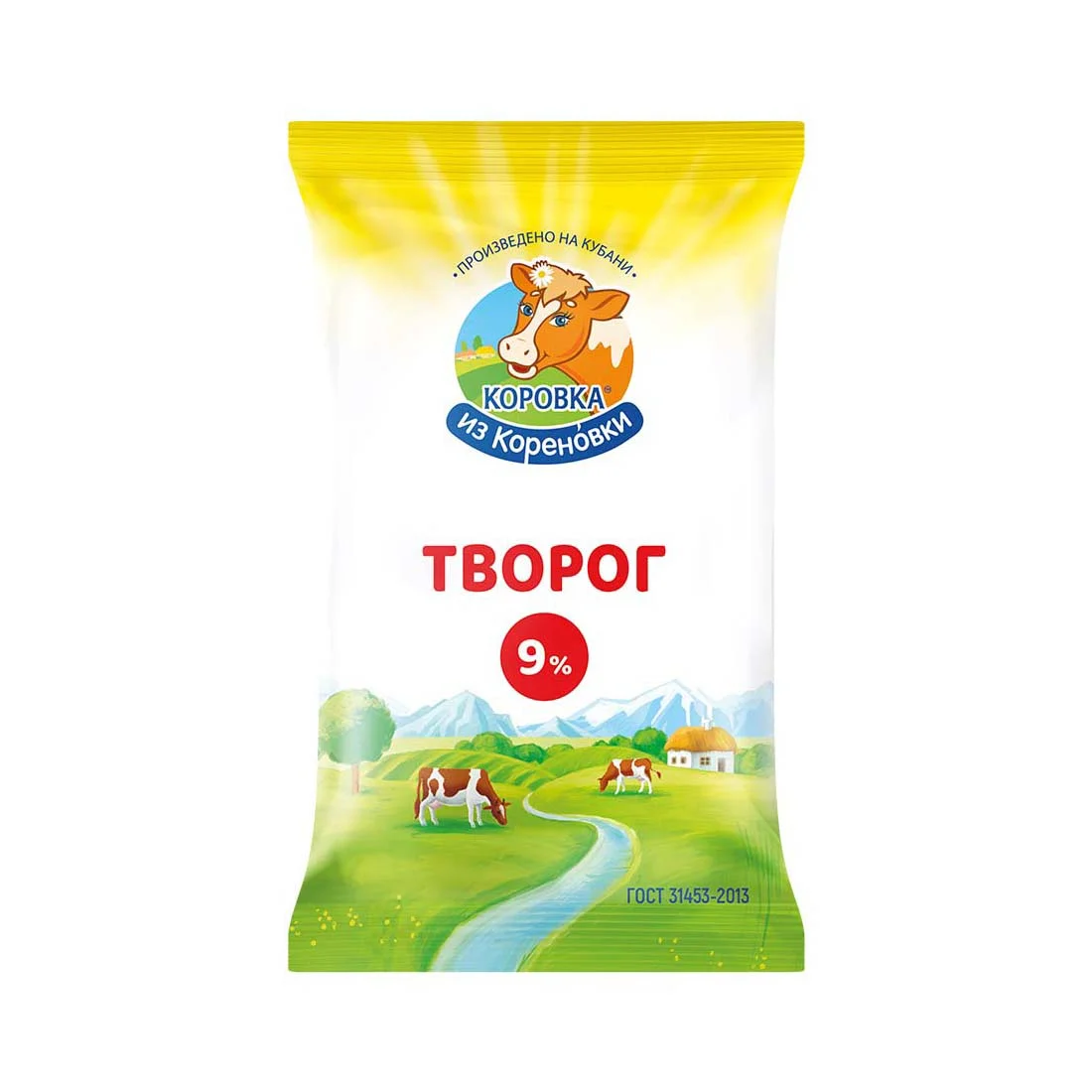Творог Коровка из Кореновки 9% 180г
