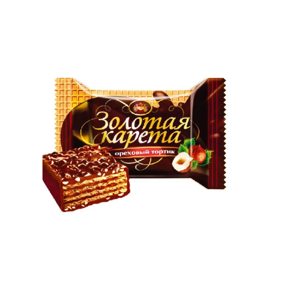 Конфеты Золотая карета с фундуком