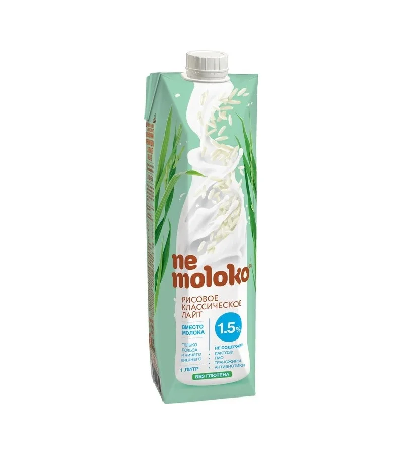 Напиток НеМолоко рисовый классический лайт 1л