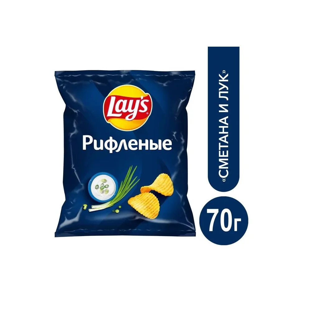 Чипсы Лейс Сметана Лук 70 г