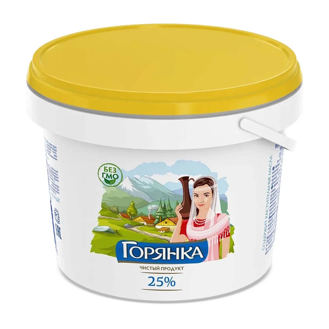 МП с ЗМЖ по технологии сметаны Горянка 25% ведро 700г