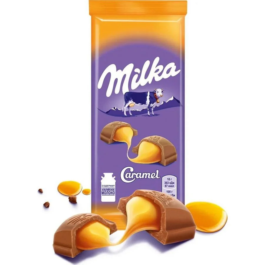 Шоколад Milka Карамель 90г