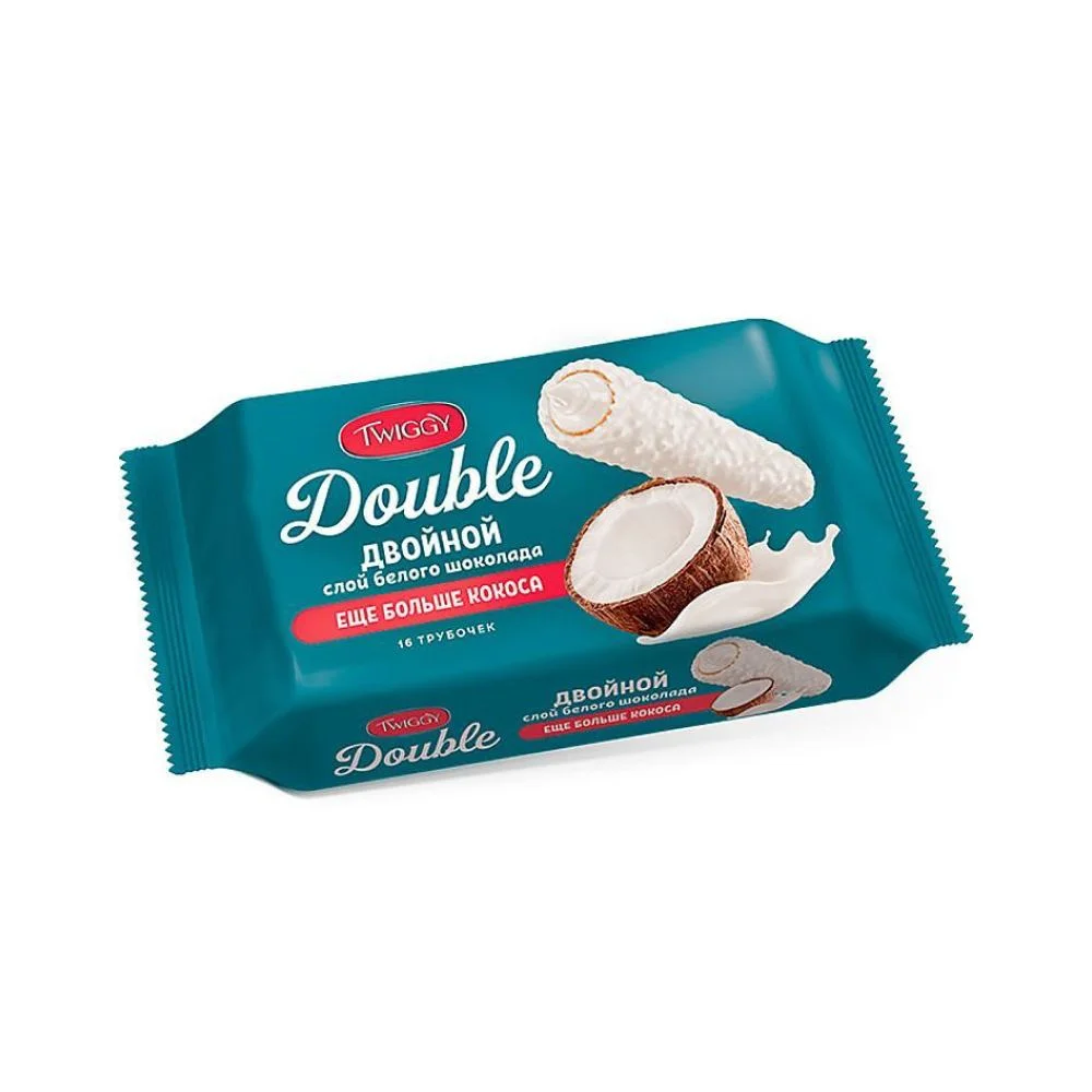 Трубочки вафельныеTwiggy Яшкино кокос 185 г