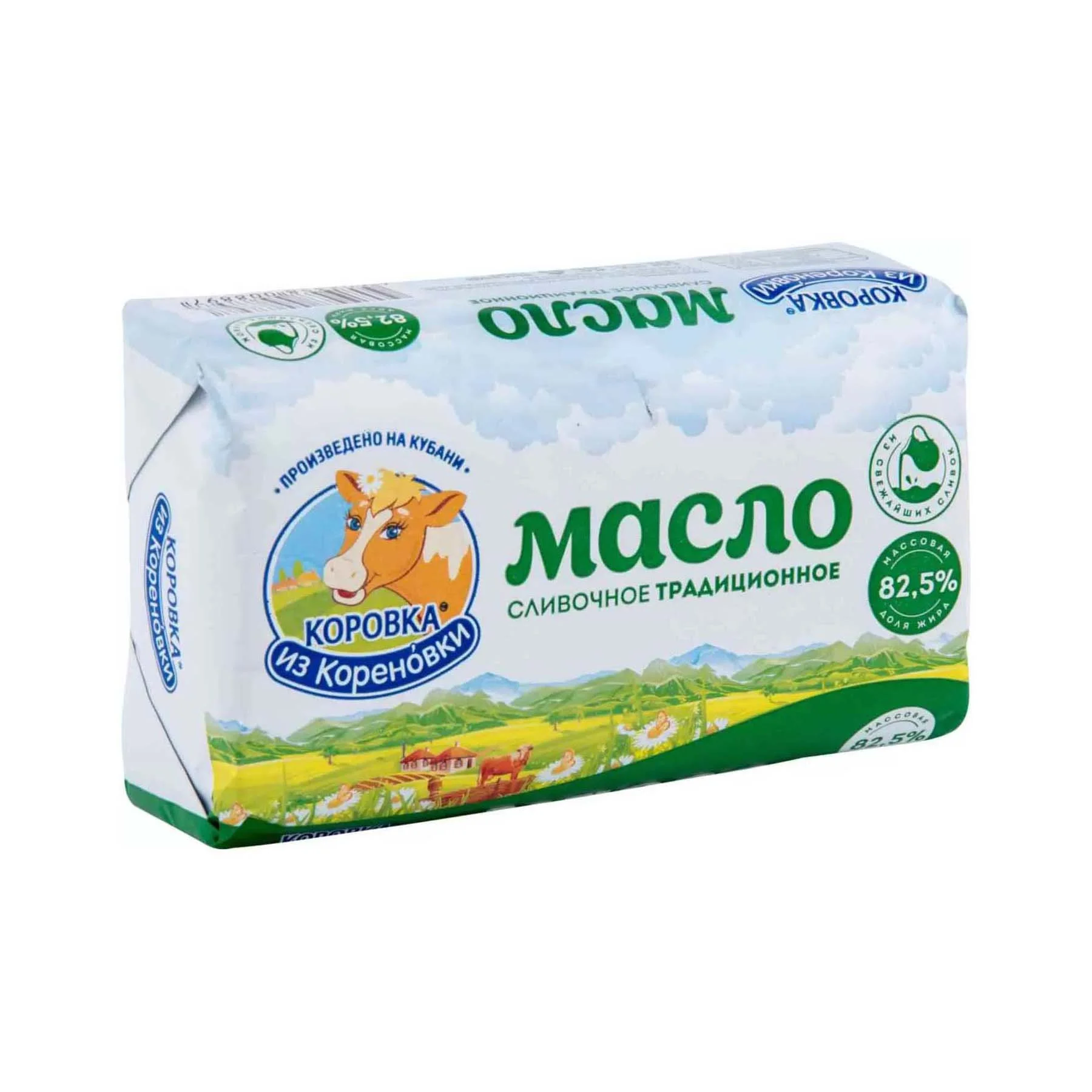 Масло сливочное Коровка из Кореновки традиционное 82.5% 400г