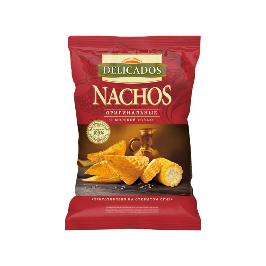 Чипсы DELICADOS Начос кукурузные Оригинальные 150 г