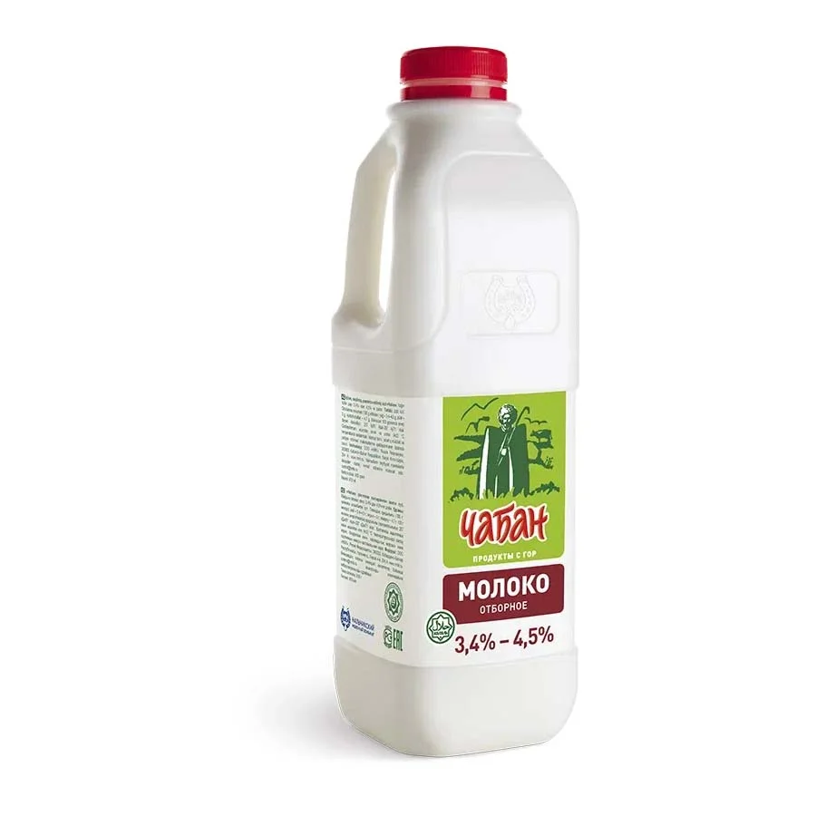 Молоко Чабан пастеризованное 3.4%-4.5% пл/бут 930г