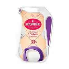Сливки Вкуснотеево 33% ультрапаст 250 г
