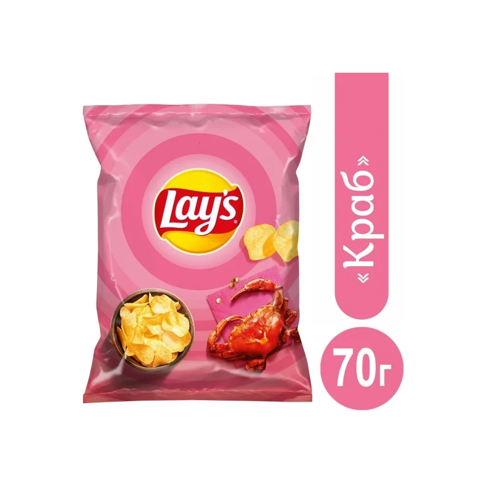 Чипсы Лейс Краб 70 г