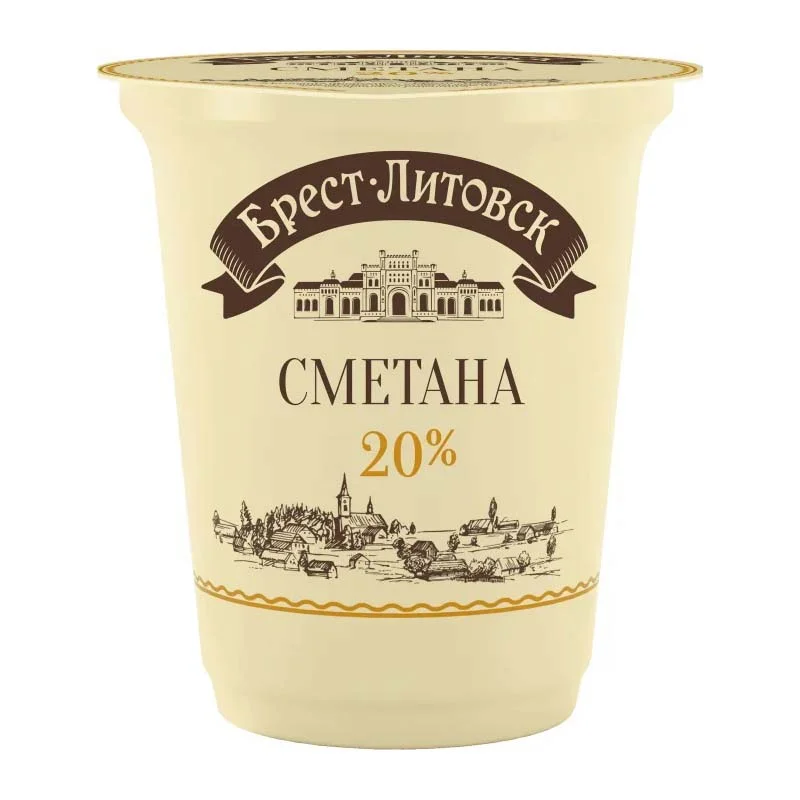 Сметана Брест Литовск 20% 300г