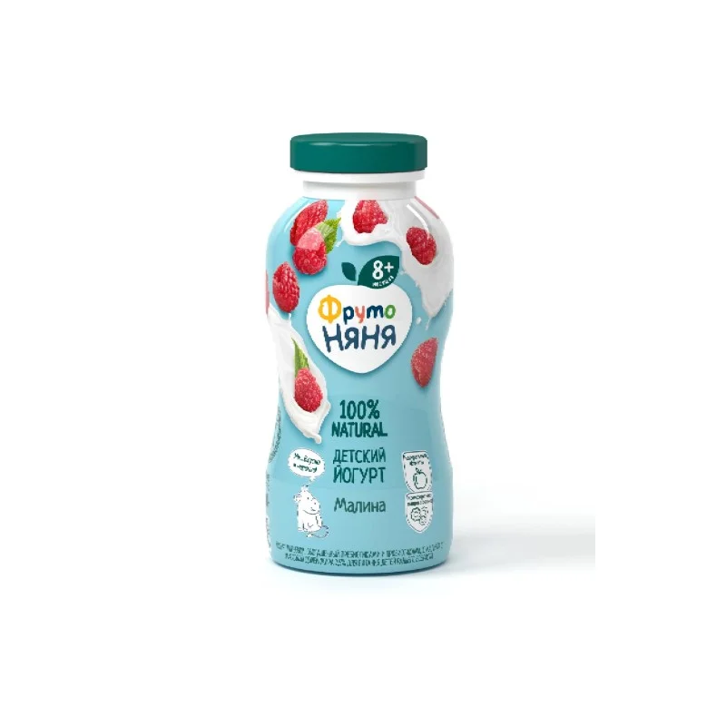 Йогурт ФрутоНяня пит 2.5%  с малиной 200 г