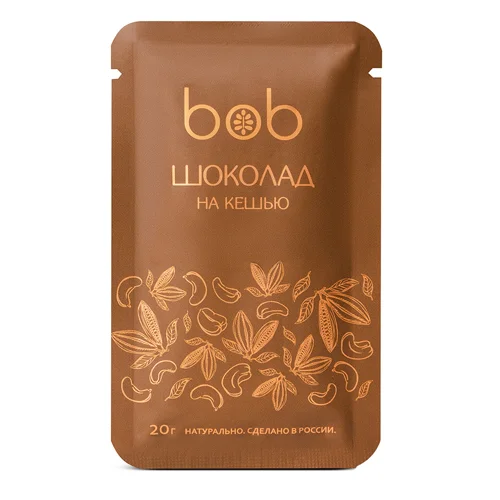 Шоколад Bob молочный кешью