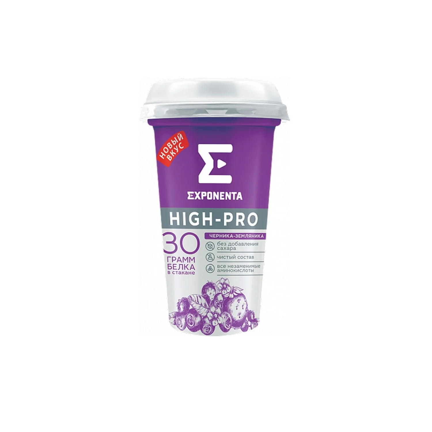 Напиток Exponenta High-pro обезжиренный черника-земляника 250г