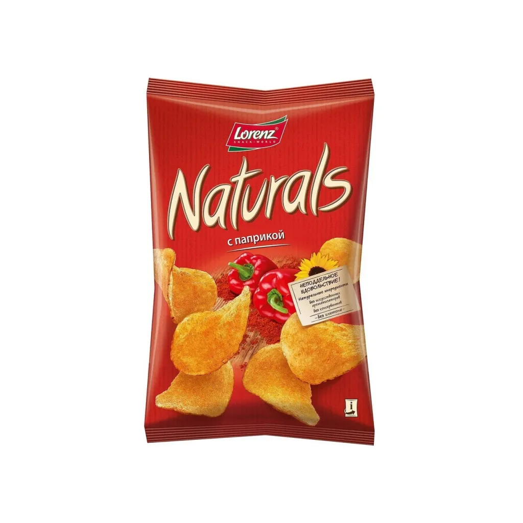 Чипсы Натуралс с паприкой 100г