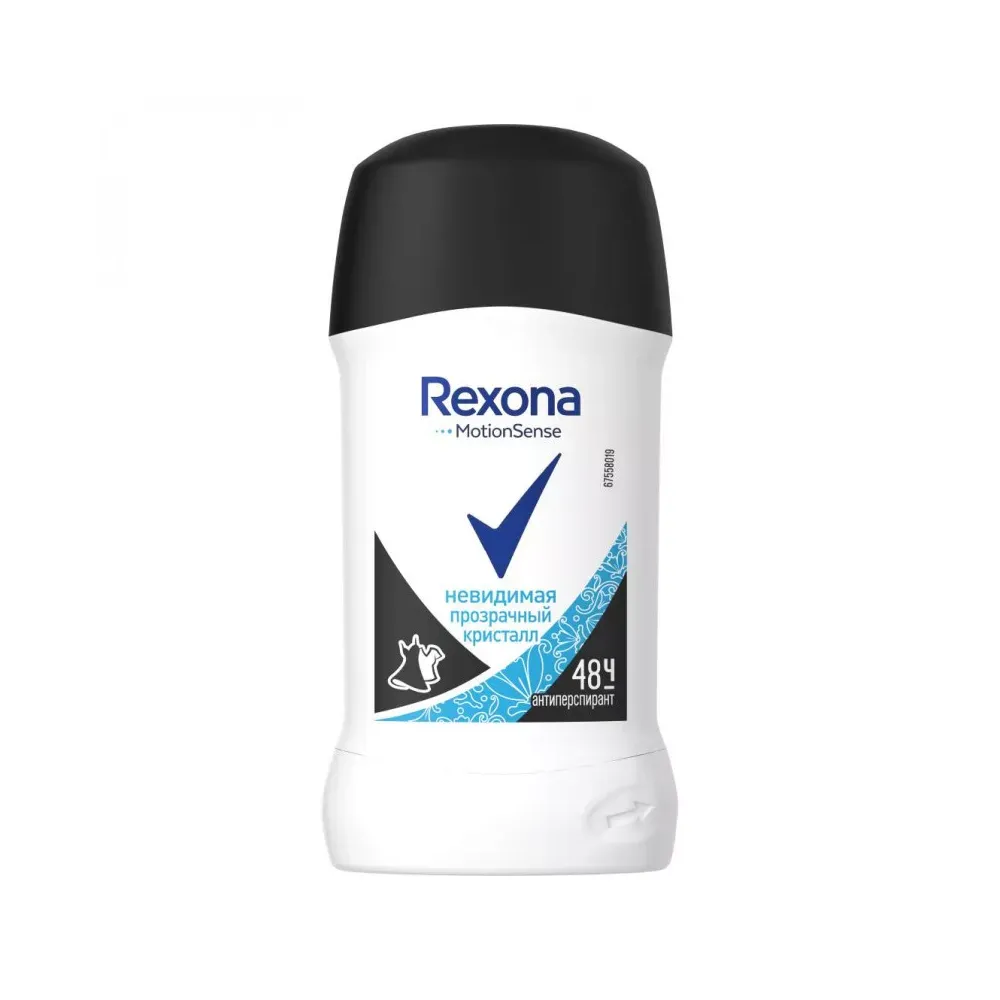 Дезодорант Rexona 40мл стик Невидимая Прозрачный Кристалл