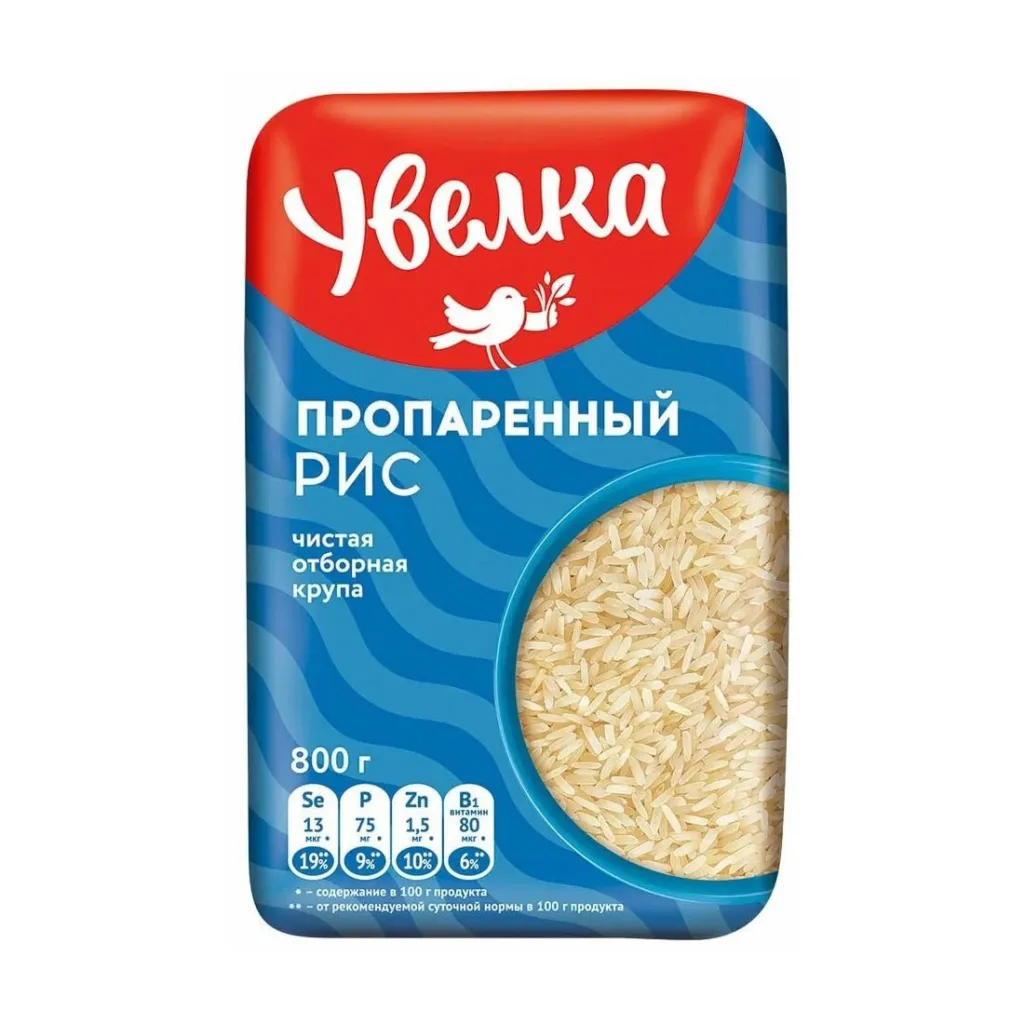 Рис Увелка длиннозерный обр пар Восточный 800г