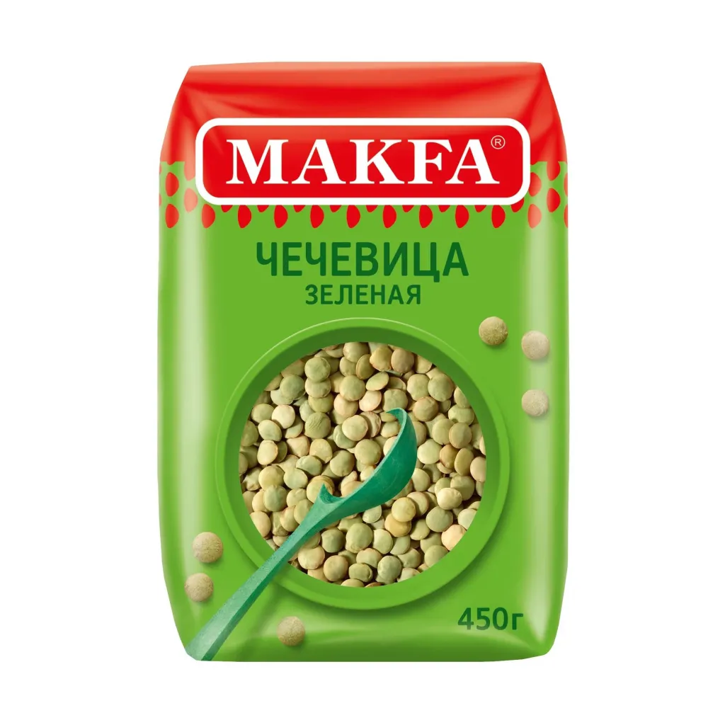 Чечевица Makfa зеленая 450г