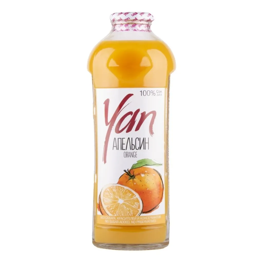 Нектар Yan ст/б 930мл Апельсин БЕЗ САХАРА